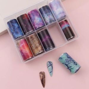 Galaxy nail art transfer stickers